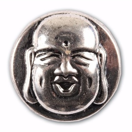 Zilveren chunk boeddha 1,8 cm