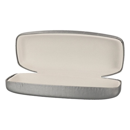 Silver glasses storage case hard 15,5 cm