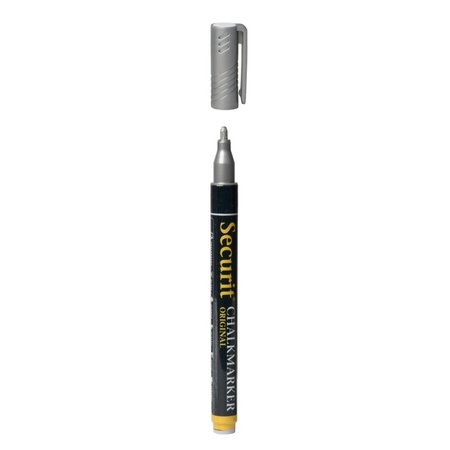 Silver chalk pen round tip 1-2 mm