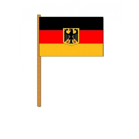 Zwaaivlag Duitsland met wapen