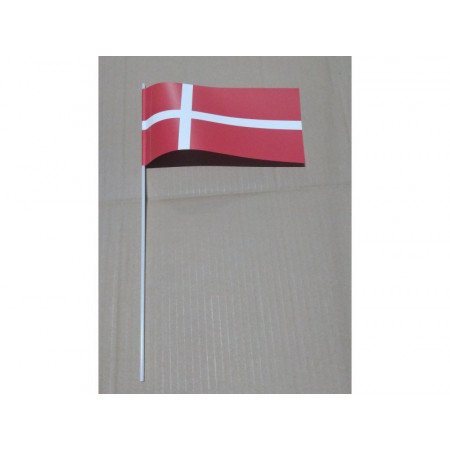 Hand wavers with Denmark flag