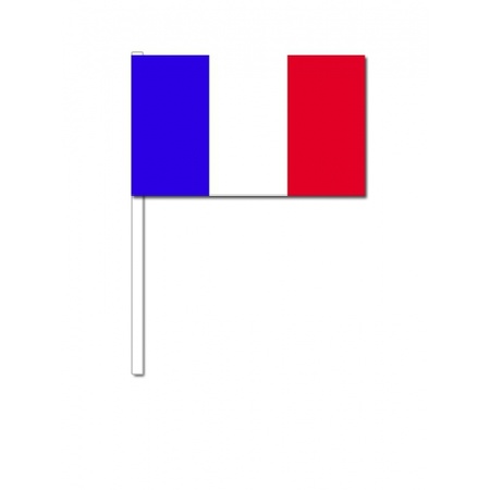 Zwaaivlaggetjes Frankrijk 12 x 24 cm