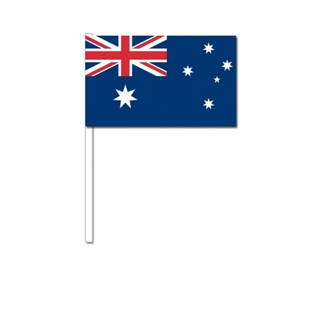 Zwaaivlaggetjes/handvlaggetjes papier Australie 24 cm