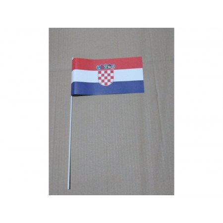 Zwaaivlaggetjes Kroatie 12 x 24 cm