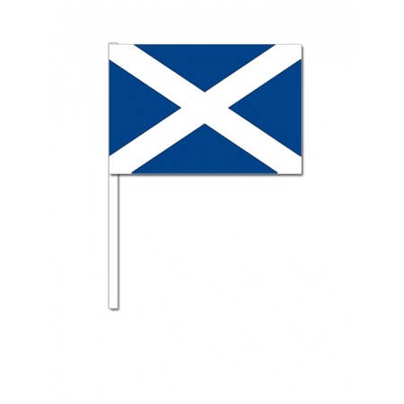 Hand wavers with Scotland flag
