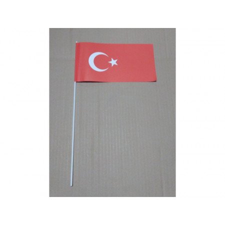 Zwaaivlaggetjes Turkije 12 x 24 cm