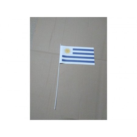 Zwaaivlaggetjes Uruguay 12 x 24 cm