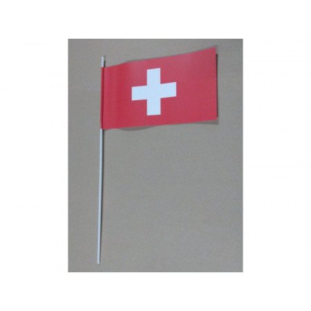 Zwaaivlaggetjes Zwitserland 12 x 24 cm