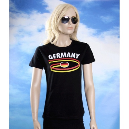 Zwart dames t-shirt Duitsland