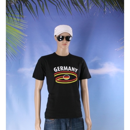 Zwart heren t-shirt Duitsland