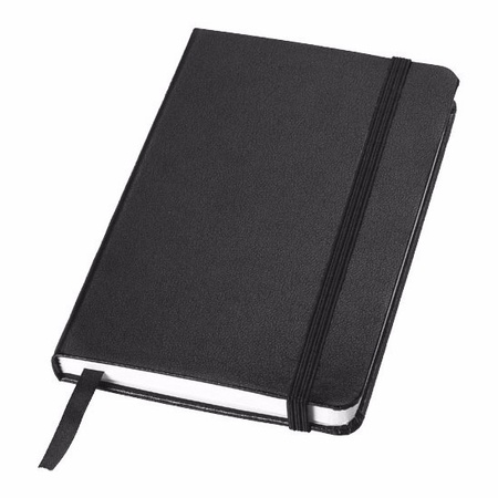 Black lined pocket notebook A6