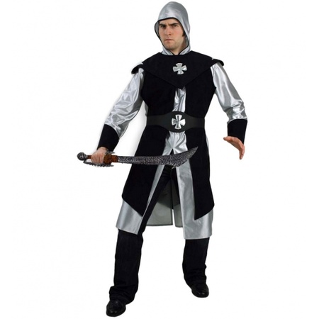 Black knight costume for men