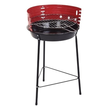 Zwart/rode driepoot houtskool barbecue / bbq 53,5 cm