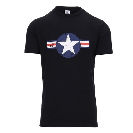 Black cotton t-shirt United States Air Force logo