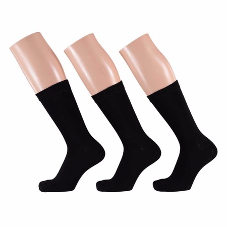 Zwarte dames sokken 12 paar maat 35/42