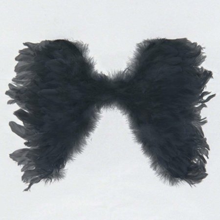 Black angel wings 39 cm