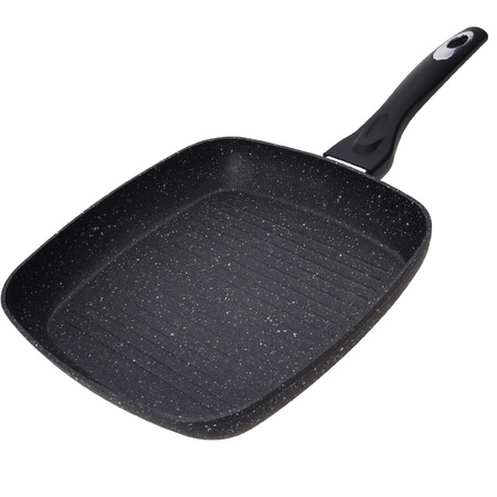 Black grillpan with non-stick coating 26 cm