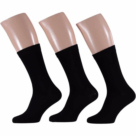 Zwarte en witte heren sokken pakket 6 paar