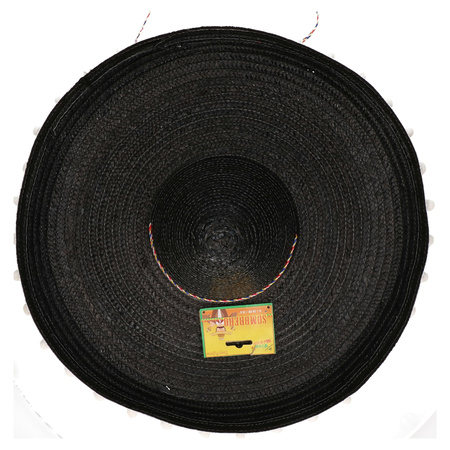 Zwarte Mexicaanse sombrero 60 cm voor volwassenen