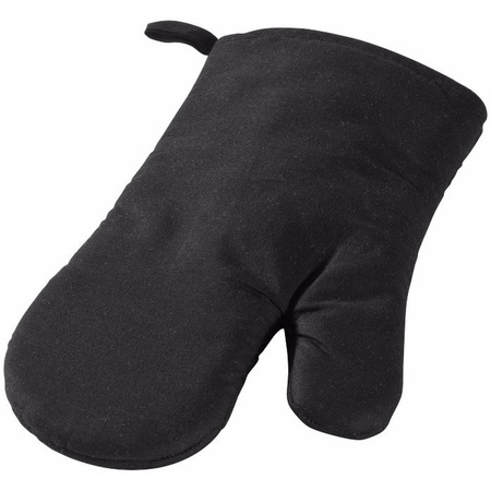 Black oven mitt/glove kitchen textiles