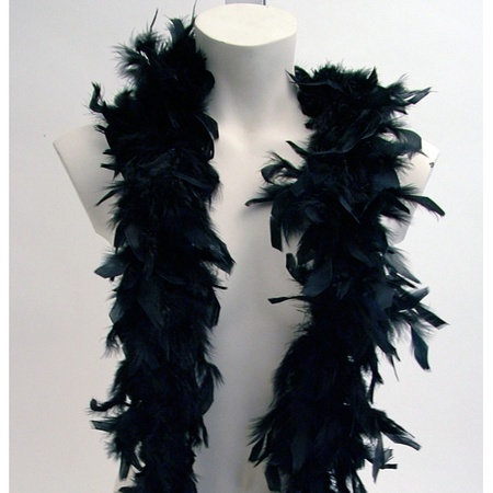 Black feathers boa 180 cm