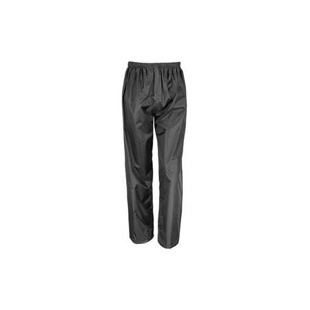 Black rain trousers for adults