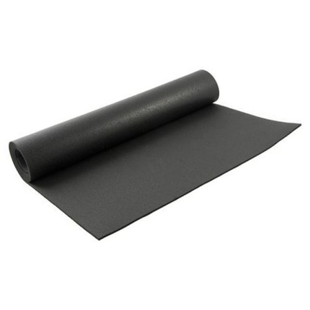 Black yogamat/sportsmat 180 x 60 cm